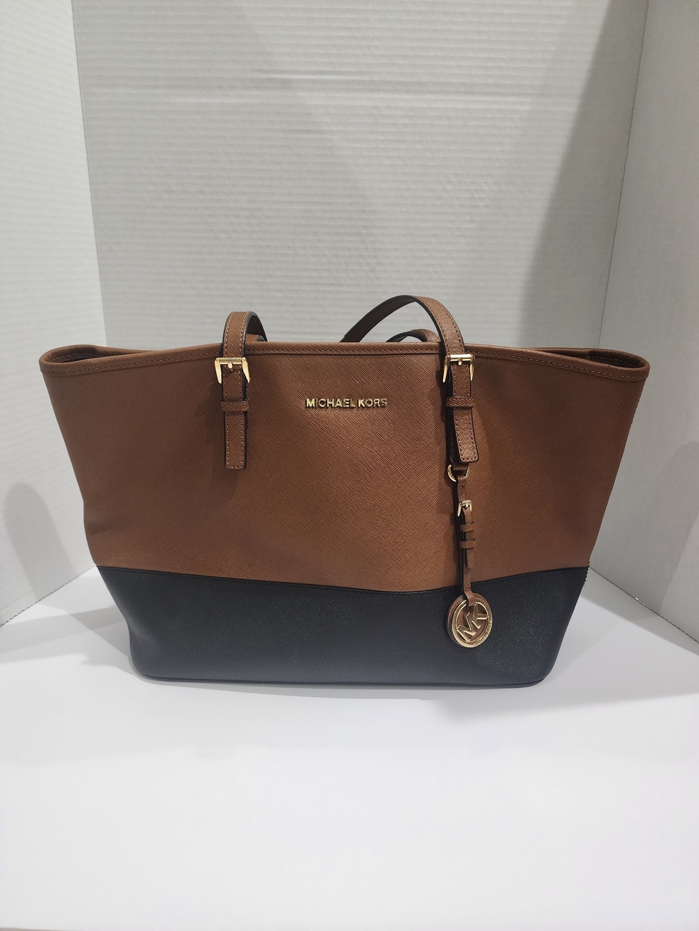 Michael Kors Two-Tone Brown and Black Tote Bag